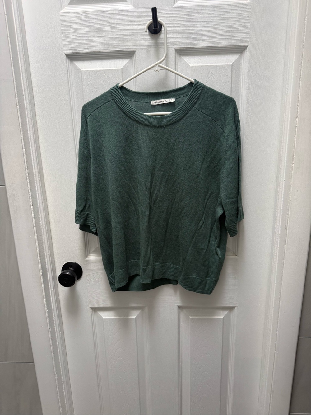 Abercrombie & Fitch Sage Green Crewneck Knit Tee